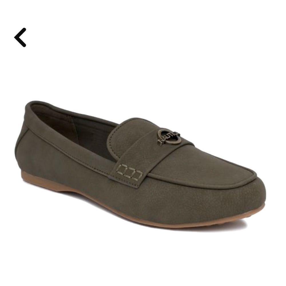Nautica Nottaway Olive Loafers US 8.5